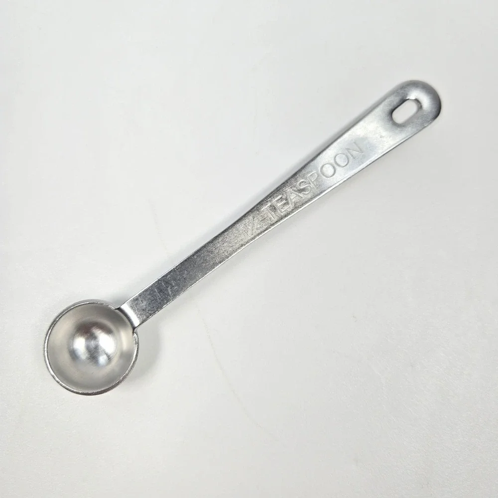 AMCO 1/4 Teaspoon Measuring Spoon 18/8‎ Stainless Steel Rustproof Silver
